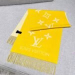 Louis Vuitton Rrykjavik Classic Cashmere Scarf Yellow