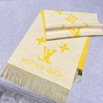 Louis Vuitton Rrykjavik Classic Cashmere Scarf Yellow