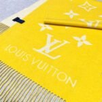 Louis Vuitton Rrykjavik Classic Cashmere Scarf Yellow