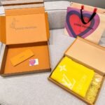Louis Vuitton Rrykjavik Classic Cashmere Scarf Yellow