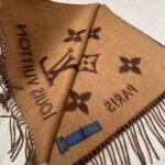 Louis Vuitton Rrykjavik Classic Cashmere Scarf Coffee