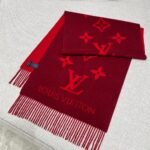 Louis Vuitton Rrykjavik Classic Cashmere Scarf Red