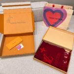 Louis Vuitton Rrykjavik Classic Cashmere Scarf Red