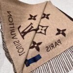 Louis Vuitton Rrykjavik Classic Cashmere Scarf Brown