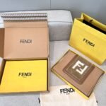 Fendi Pocket fur scarf milk tea color