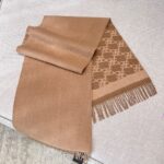 Fendi  KARL Double-Sided Scarf Milk Tea