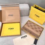 Fendi  KARL Double-Sided Scarf Milk Tea
