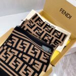 Fendi  F F scarf coffee color