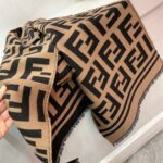 Fendi  F F scarf coffee color