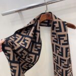 Fendi  F F scarf coffee color