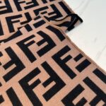 Fendi  F F scarf coffee color
