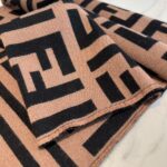 Fendi  F F scarf coffee color