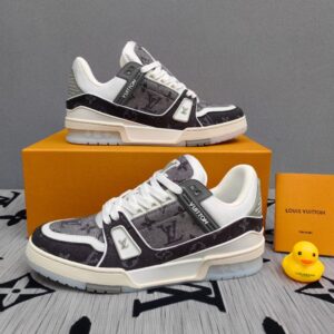 Louis Vuitton Trainer Monogram Black Grey