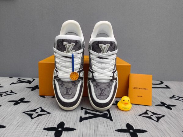 Louis Vuitton Trainer Monogram Black Grey