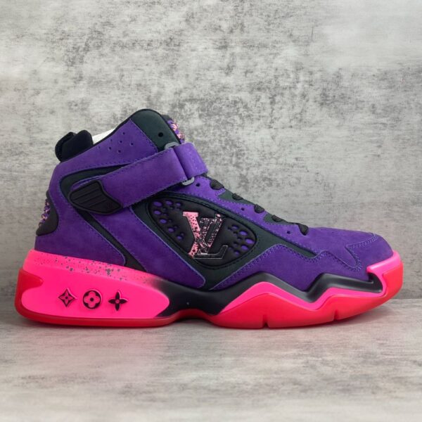 Louis Vuitton Trainer 2.0 Retro basketball shoes Purple Pink