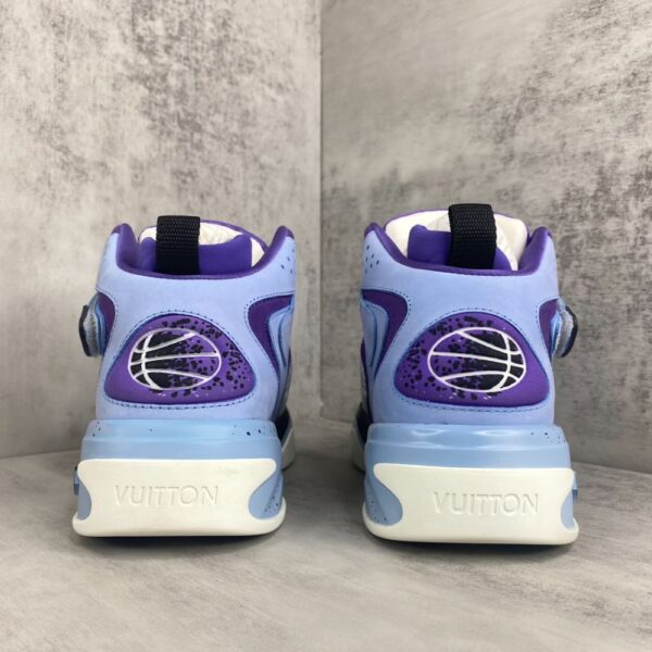 Louis Vuitton Trainer 2.0 Retro basketball shoes Blue Purple