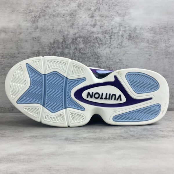 Louis Vuitton Trainer 2.0 Retro basketball shoes Blue Purple