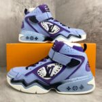 Louis Vuitton Trainer 2.0 Retro basketball shoes Blue Purple