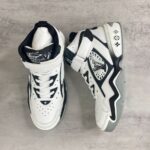 Louis Vuitton Trainer 2.0 Retro basketball shoes White Black