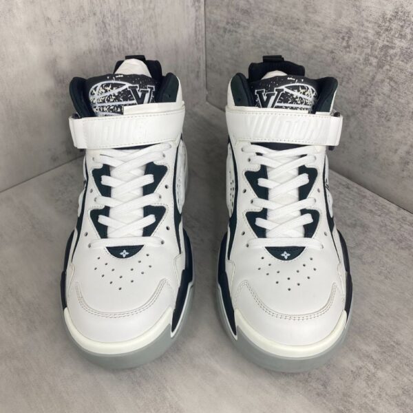 Louis Vuitton Trainer 2.0 Retro basketball shoes White Black