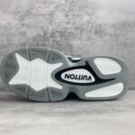 Louis Vuitton Trainer 2.0 Retro basketball shoes White Black