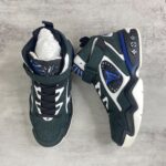 Louis Vuitton Trainer 2.0 Retro basketball shoes Black Blue