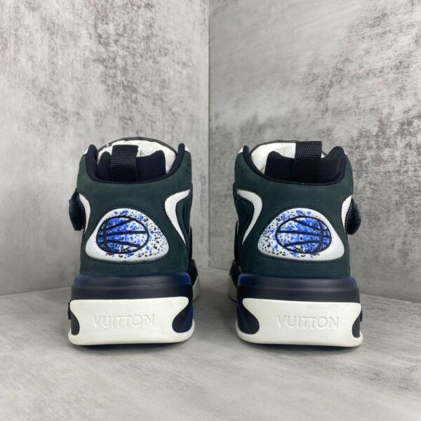 Louis Vuitton Trainer 2.0 Retro basketball shoes Black Blue