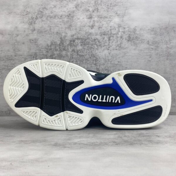 Louis Vuitton Trainer 2.0 Retro basketball shoes Black Blue