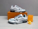 Louis Vuitton Trainer Graffiti Blue Grey