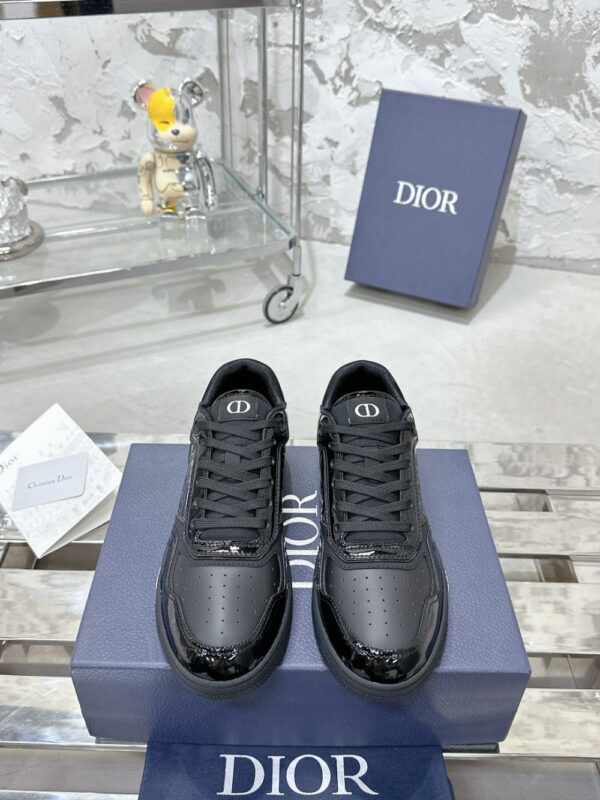 Dior  B27 Low Bright leather Black