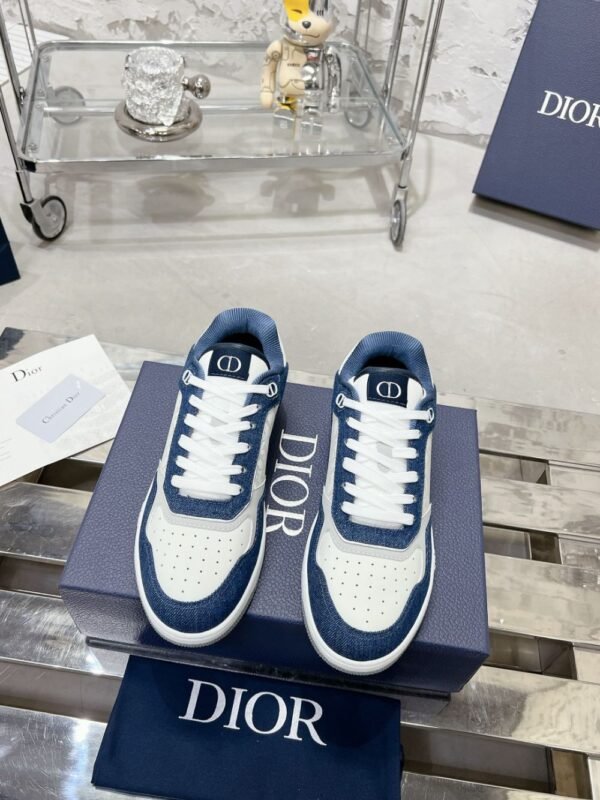 Dior  B27 Low Blue and White  Grey