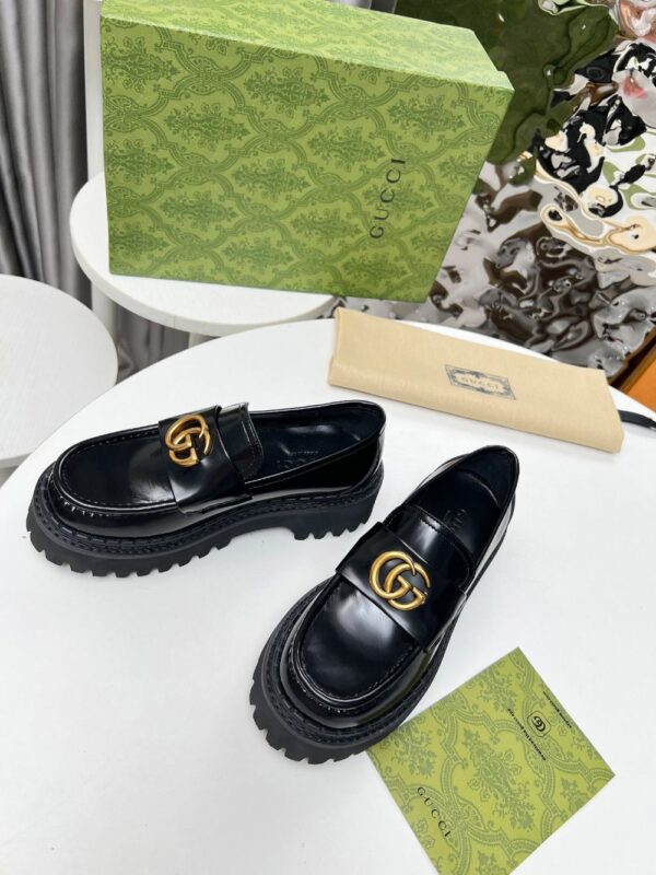 Gucci Loafer  GG Bright leather Black