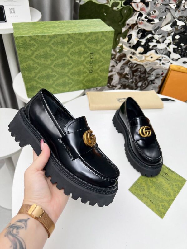 Gucci Loafer  GG Bright leather Black