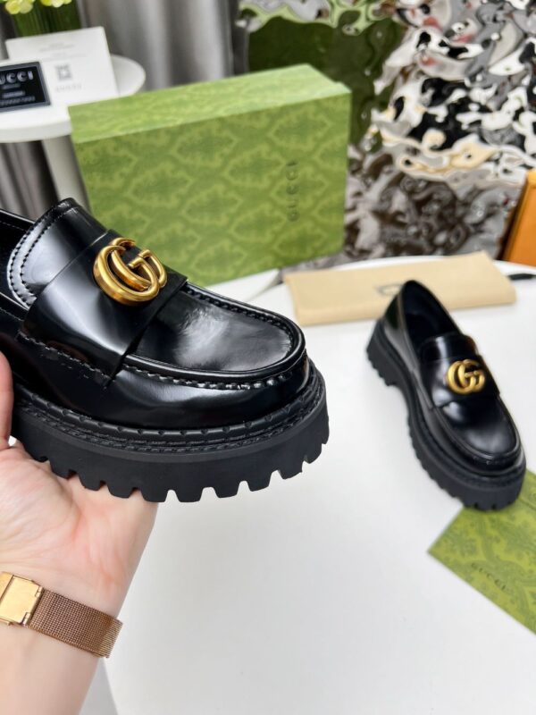 Gucci Loafer  GG Bright leather Black