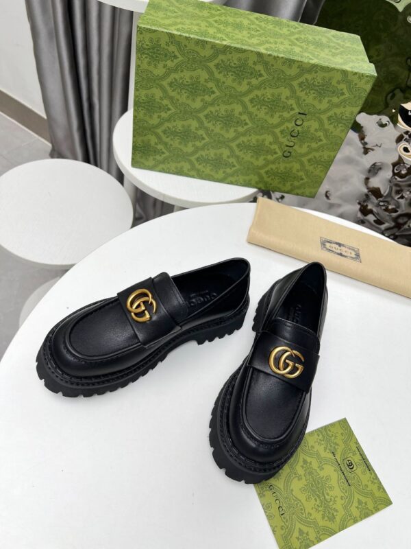 Gucci Loafer GG  Dark leather Black