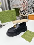 Gucci Loafer GG  Dark leather Black