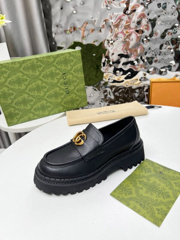 Gucci Loafer GG  Dark leather Black