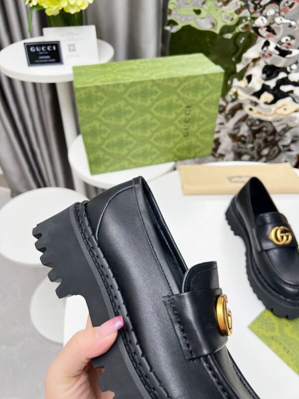 Gucci Loafer GG  Dark leather Black
