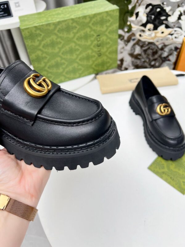 Gucci Loafer GG  Dark leather Black