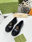 Gucci Loafer GG  Bright leather texture Black