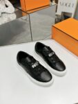 Hermes Classic Casual Skate Shoes Black