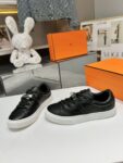 Hermes Classic Casual Skate Shoes Black