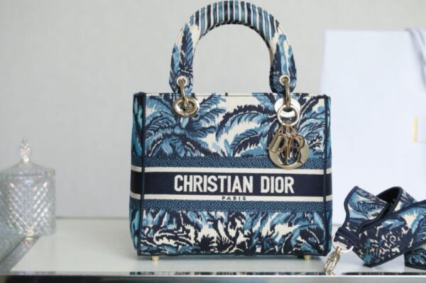 Dior Bobby Lady D-Lite Blue Coconut Tree