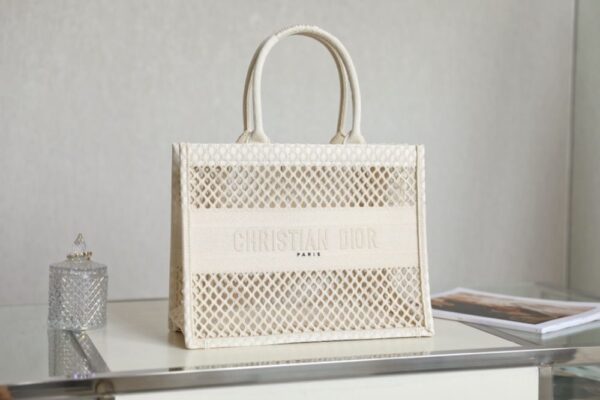DIOR Off-white mesh fabric embroidery DR-08