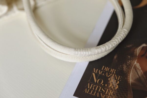 DIOR Off-white mesh fabric embroidery DR-08