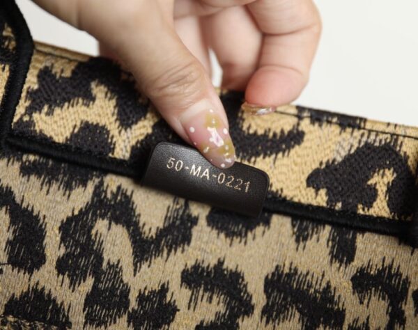 DIOR Book Tote Leopard Print Shopping Bag DR-58