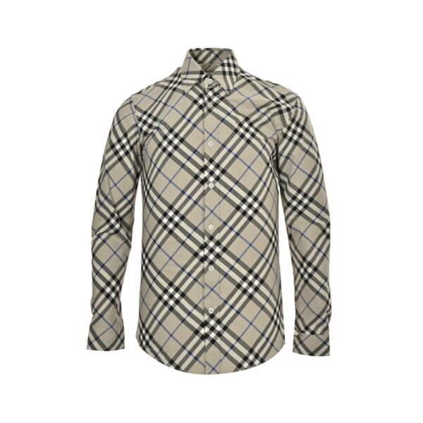 Burberry 24ss Twill Check Long Sleeve Shirt Dark