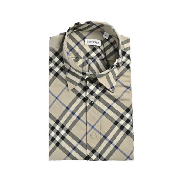 Burberry 24ss Twill Check Long Sleeve Shirt Dark