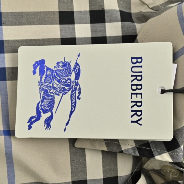 Burberry 24ss Twill Check Long Sleeve Shirt Dark