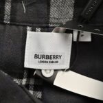 Burberry Double-stitched brushed check shirt Black